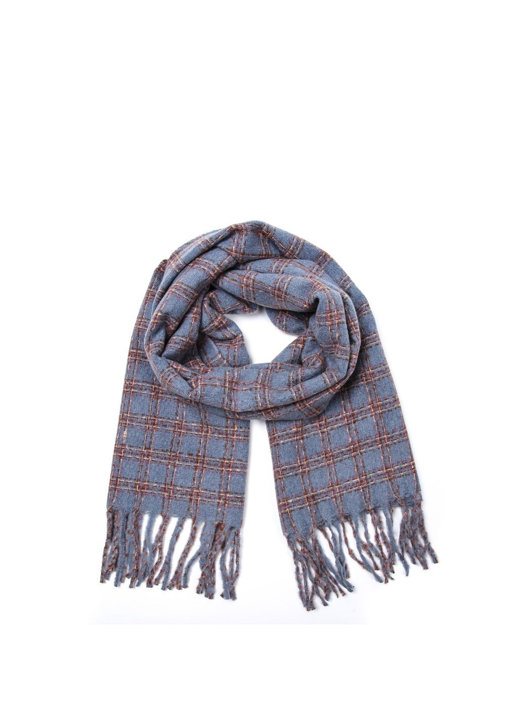 Палантин чоловічий клітинка кашемір ПОНГО 952-621 LuckyLOOK 952-621М (368194373)