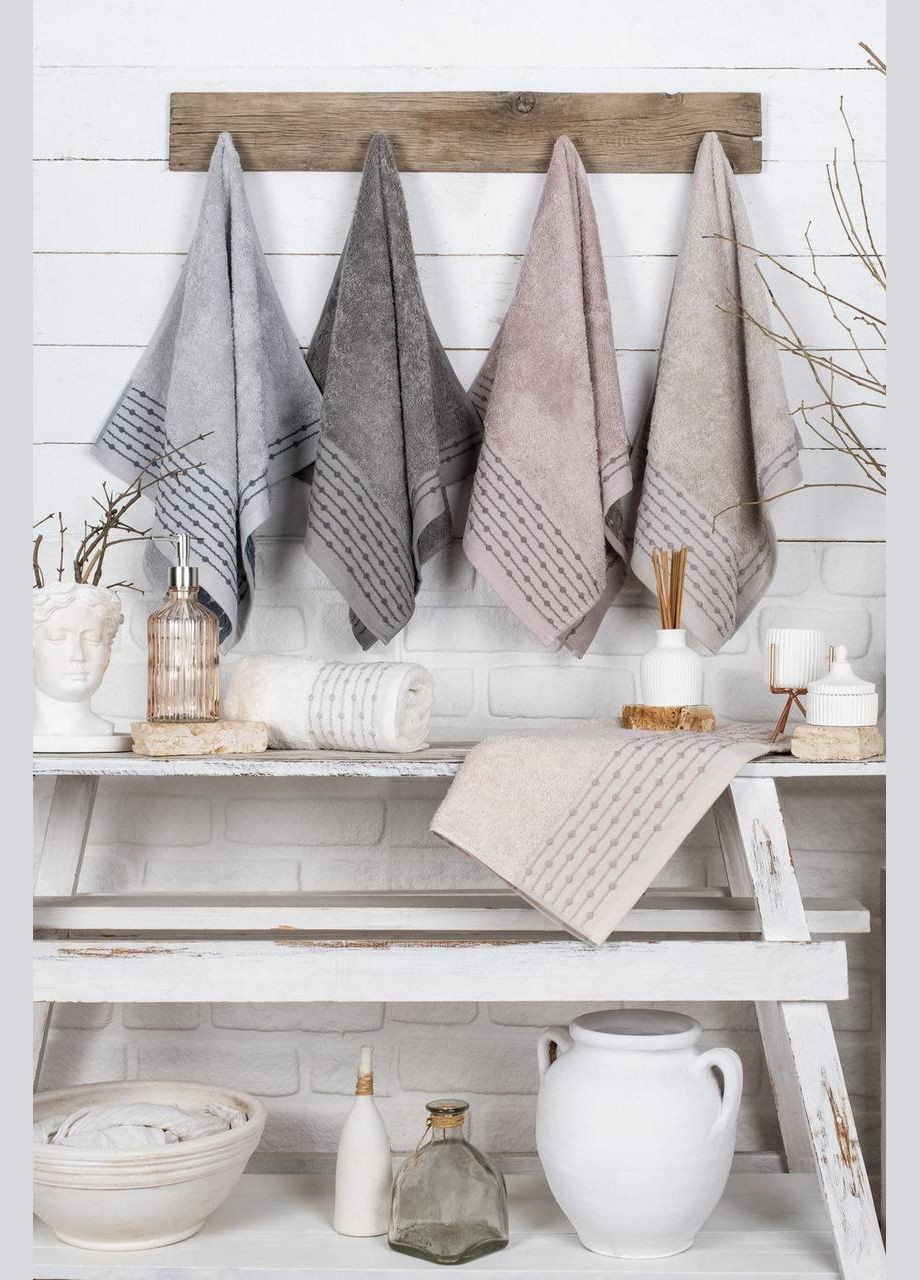 Набор полотенец 70х140 см Lona, банные 6 шт. Pupilla комбинированный