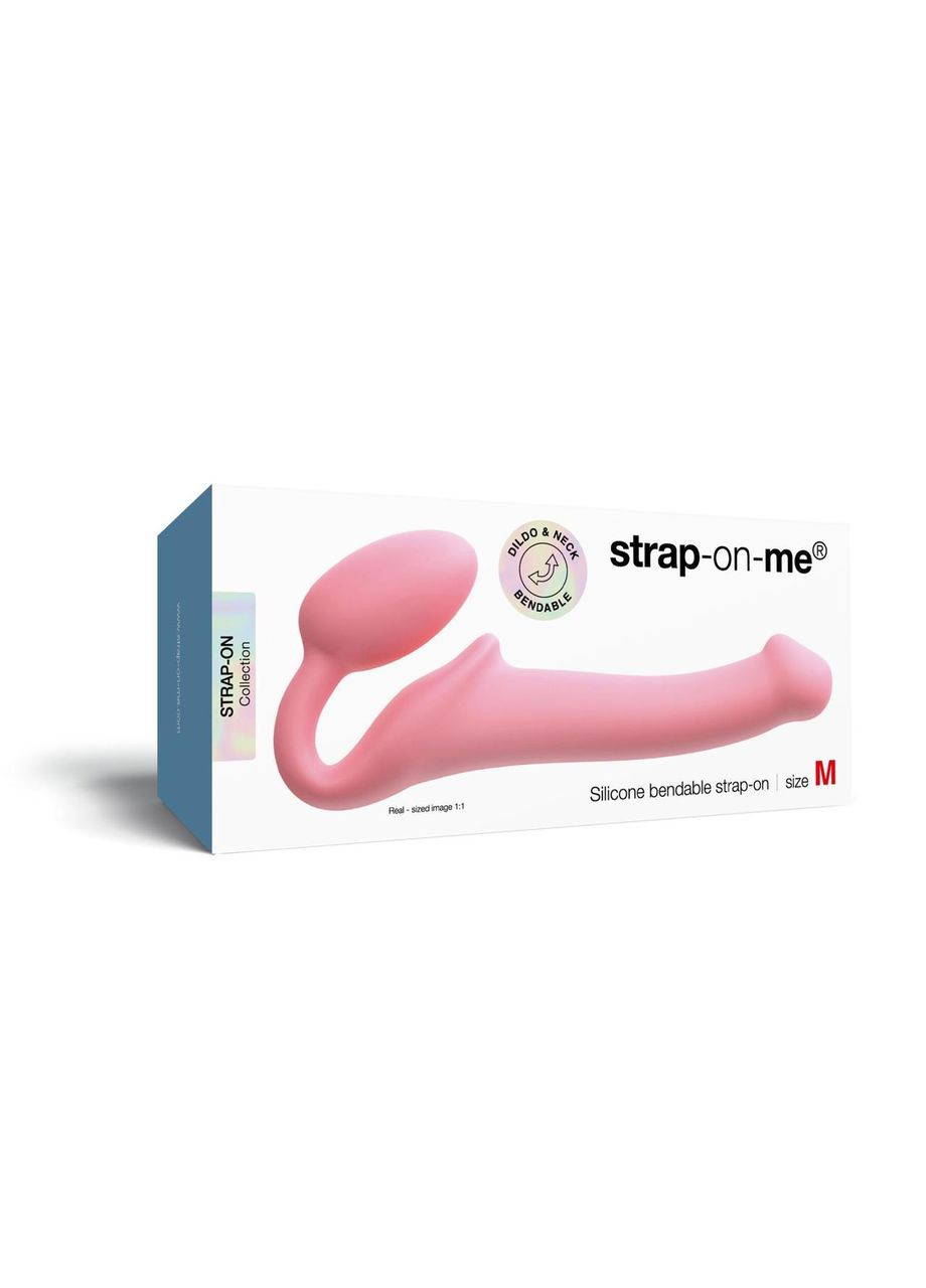Безремінний страпон Strap-On-Me Rose M, повністю регульований, діаметр 3,3 см No Brand (366878836)