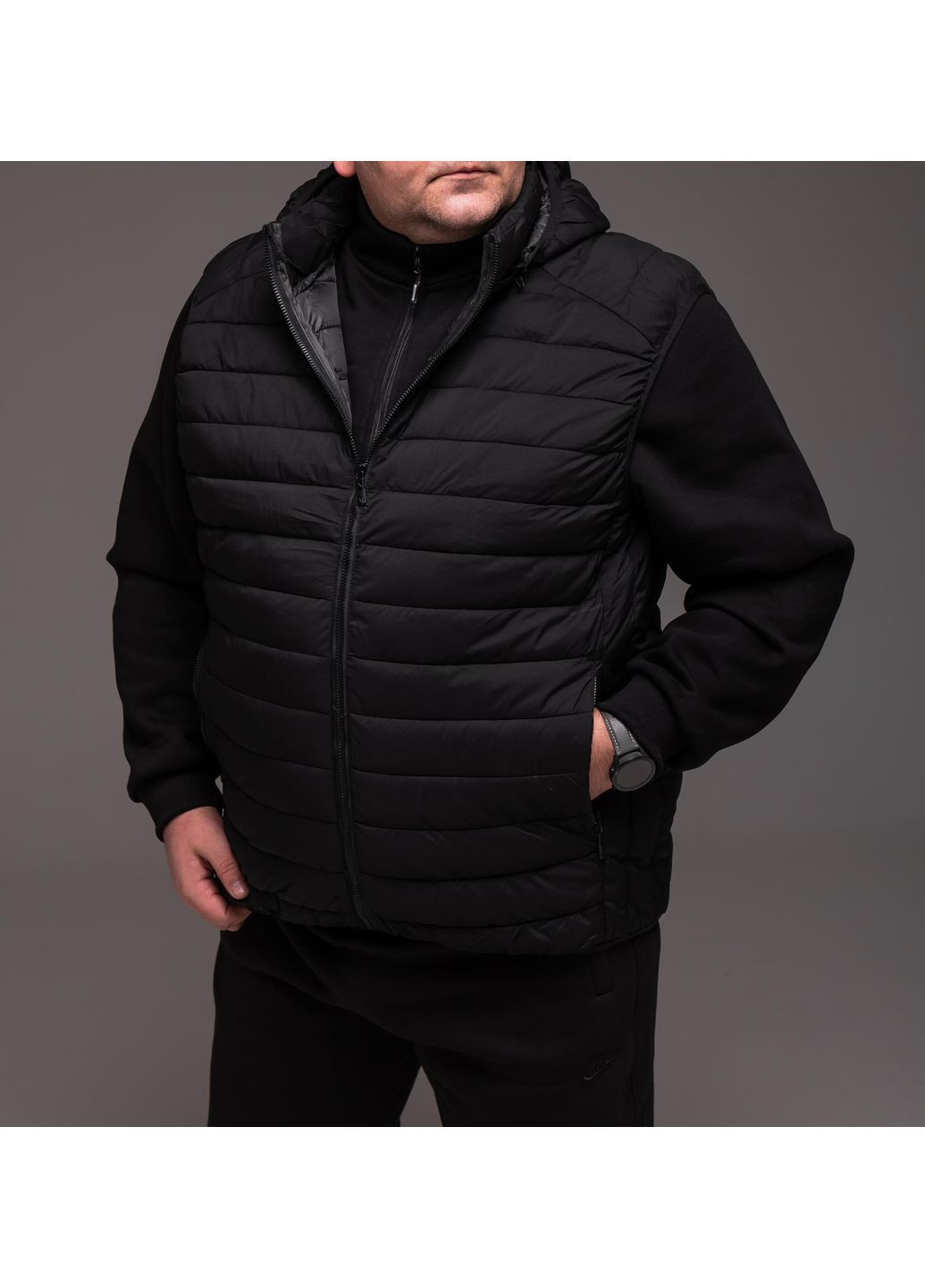 Чоловічий утеплений жилет Великі Розміри до 153 кг No Brand (363130860)