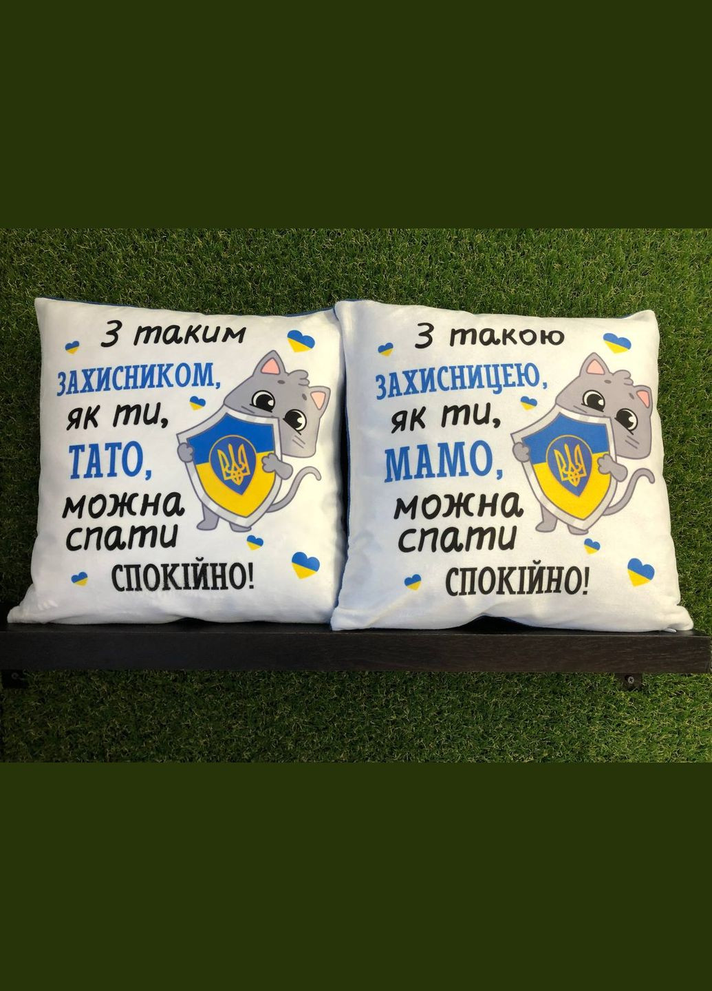 Подушка с принтом габардиновая Супер девушка, черная 35х45 (137) Hand Made (350942679)