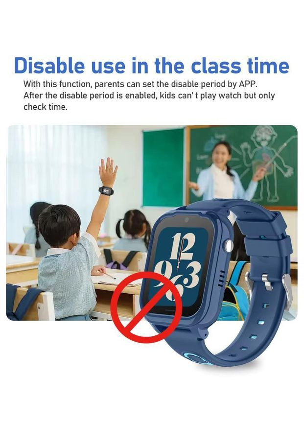Дитячий смарт годинник D38-X1 з SIM картою, GPS, прослуховуванням, відеодзвінком, 4G Play Market Smart Watch (349824403)