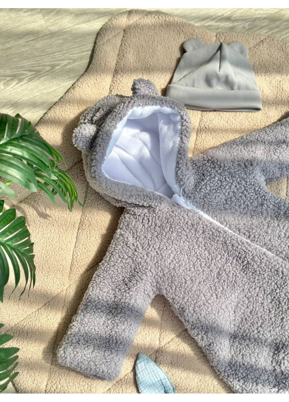 Дитячий зимовий комбінезон Тедді No Brand Комбінезон із закритою ніжкою (368671256)