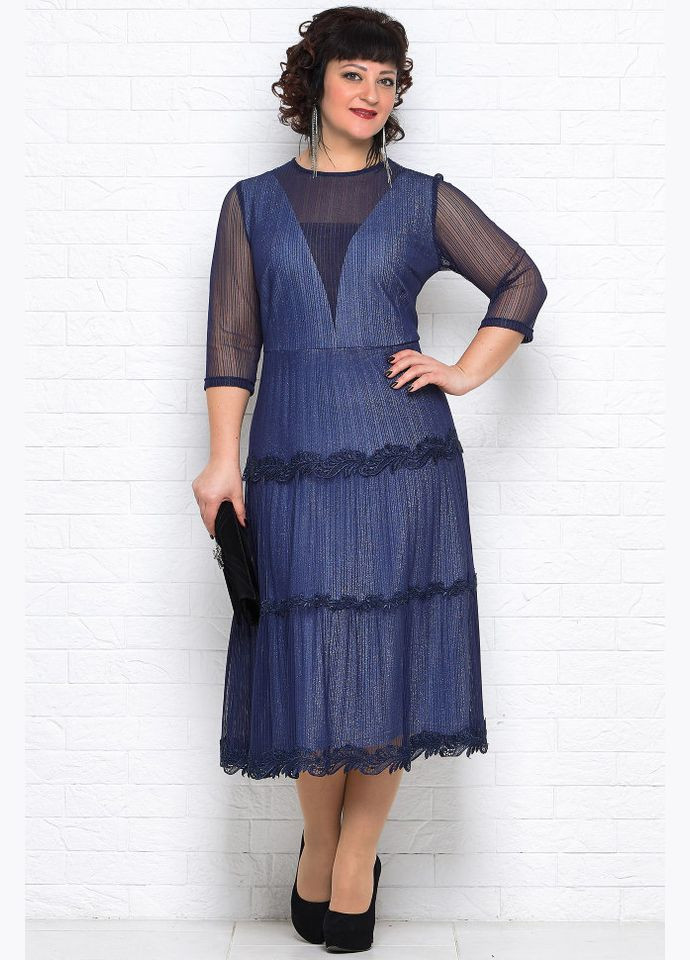 Синя плаття 14295 Alenka Plus