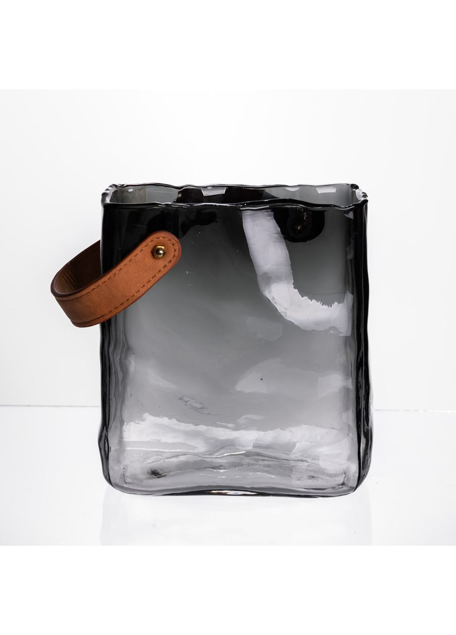 Стеклянная ваза сумочка с ручкой 16×8×18.5 (см) декоративная HP-19-156-2 Yiwu (368707187)