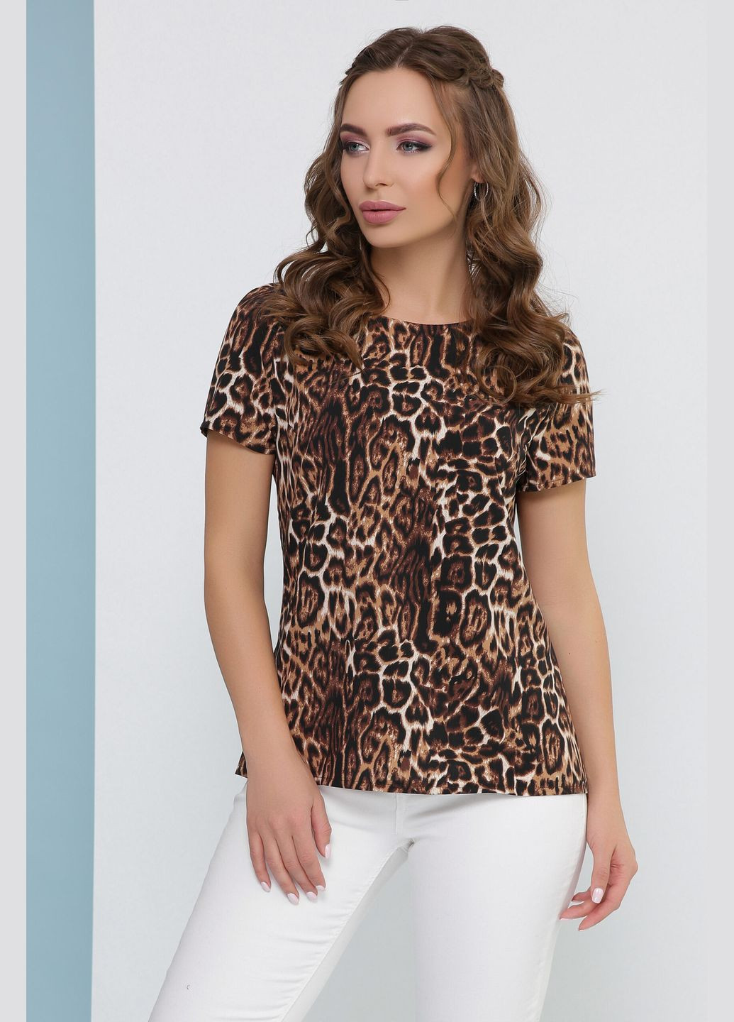 Коричнева жіноча блуза з супер софт (-bluza-1827) MarSe