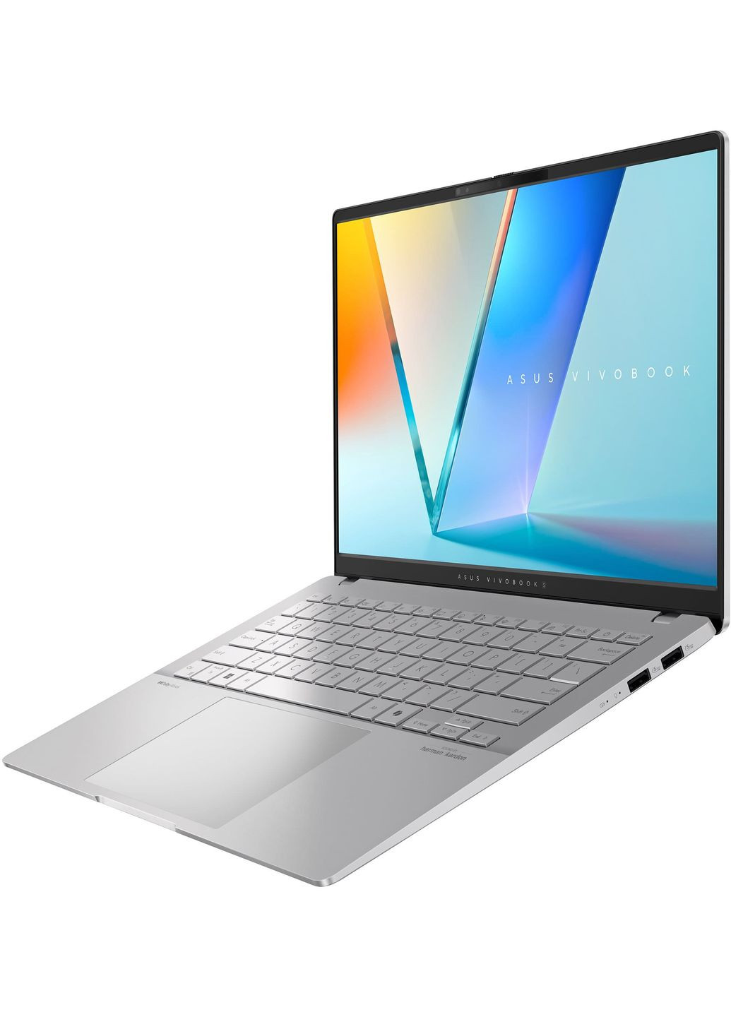 Ноутбук Vivobook S 14 M5406KA-SF150 14` FHD OLED, AMD AI 5 340, 16GB, F512GB, UMA, NoOS, Сріблястий Asus (365748189)