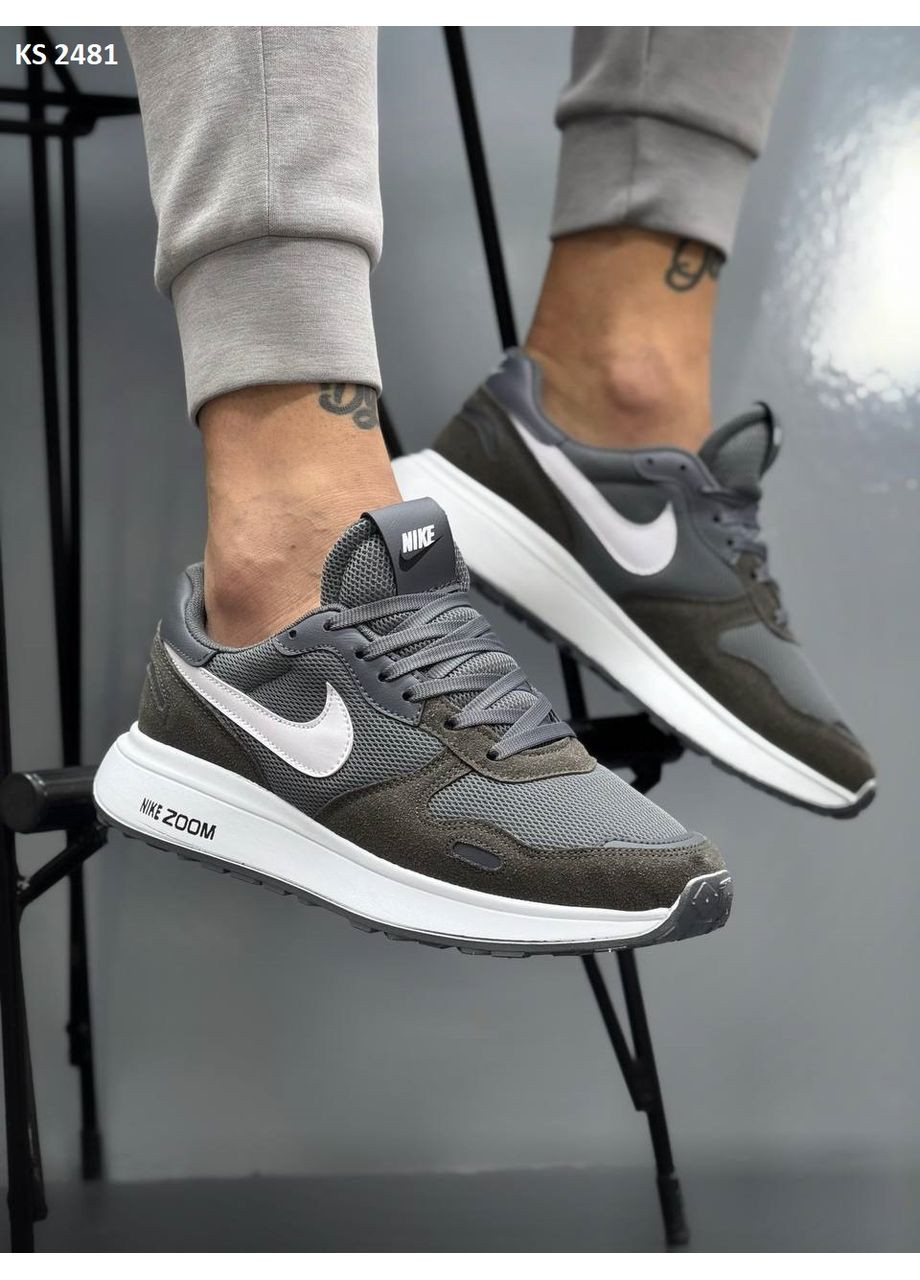КРОССОВКИ ЖЕНСКИЕ NIKE AIR ZOOM GRAY НАЙК АИР ЗУМ No Brand серые демисезоны (367173904)