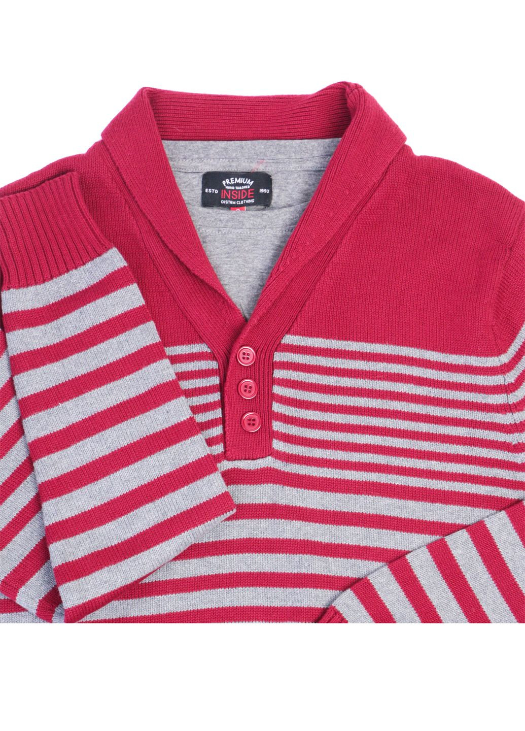 Комбинированный зимний мужской теплый свитер в полоску s комбинированный insider Inside