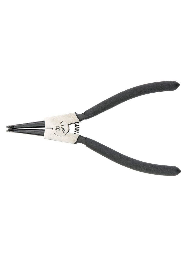 Съемник (175 мм, 1.8 мм) изогнутые щипцы для внешних стопорных колец (22519) Topex (306552262)