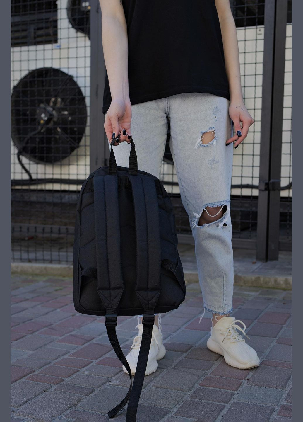 Женский Повседневный Рюкзак Школьный Compact С Принтом Pizza Without (345565054)