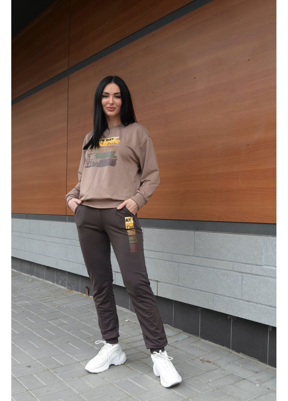 Трикотажный костюм с принтом Fashion (360769377)