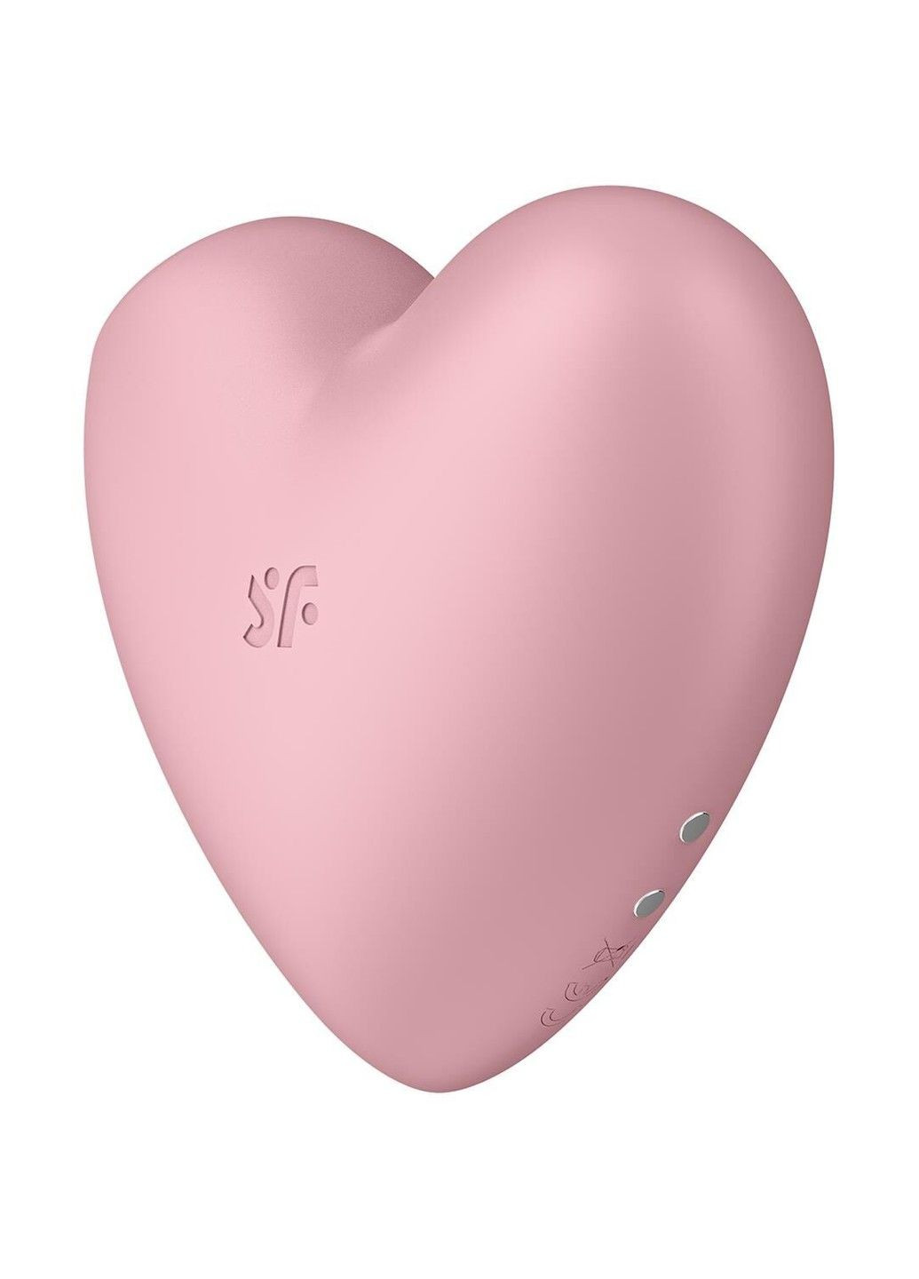 Вакуумний стимулятор-серце з вібрацією Cutie Heart Light Red Satisfyer (298349724)