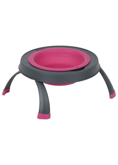 Посуда для собак Миска одинарная на сложной подставке-большая 960 мл пурпурная (0084297309107) Dexas Миска одинарна на складній підставці-велика 960 мл (366694128)