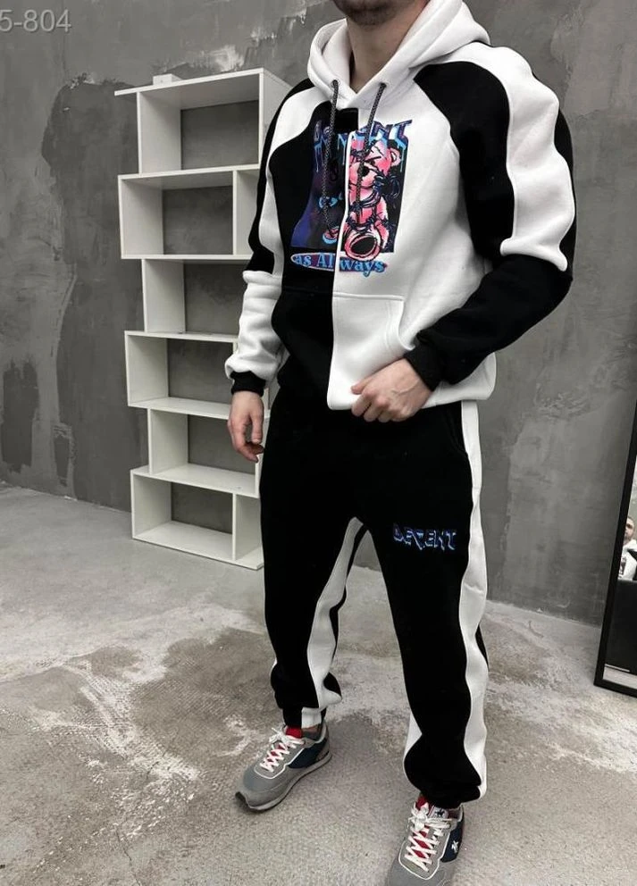 Спортивный костюм утепленный дтф No Brand (276057096)