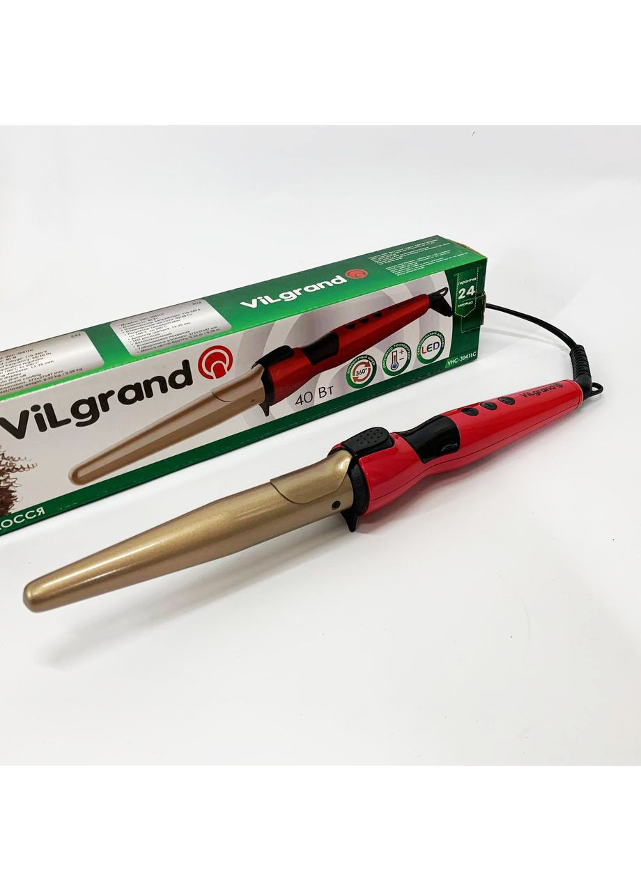 Плойка конусна VHC-3041LC. Колір: червоний Vilgrand (364665605)