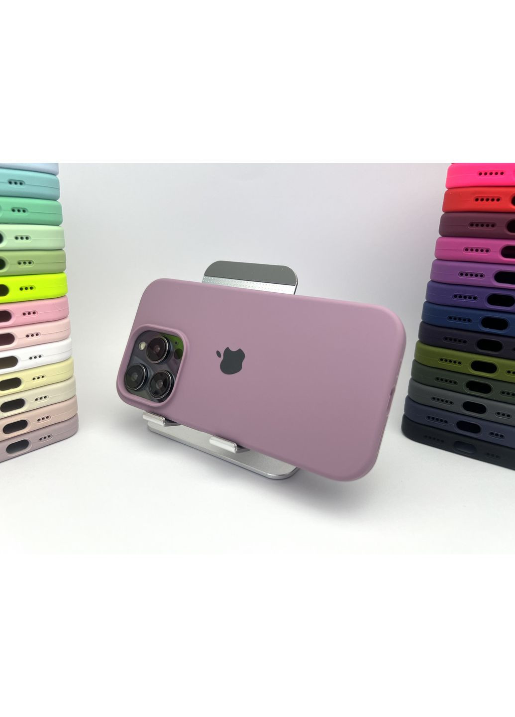 Чехол на 14 PRO Silicone case микрофибра силиконовый чехол для айфона 14 ПРО / lilac pride cover No Brand (369137148)