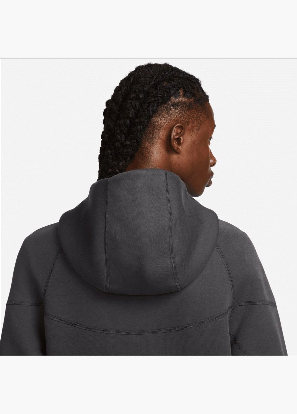 Женская толстовка Sportswear Tech Fleece Windrunner Black FB7921-060 Nike (326783866)