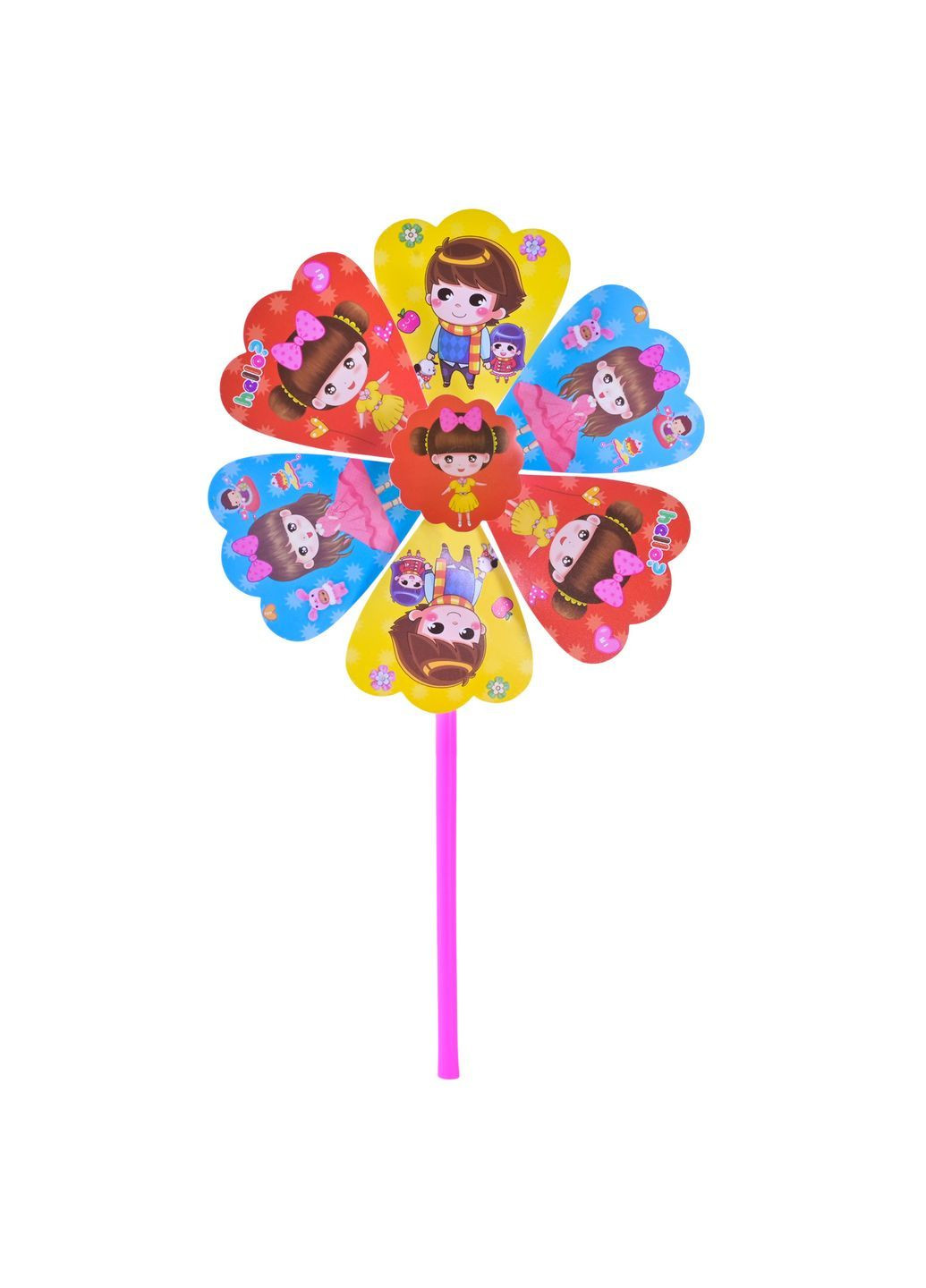 Ветрячок игрушечный высотой 22 см, в ассортименте - No Brand V2451 (371927391)