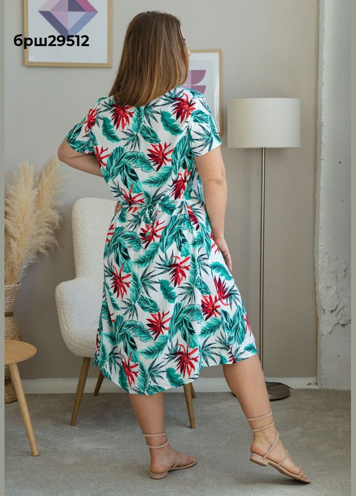 Прозрачное женское платье с короткими рукавами BOYRAZ