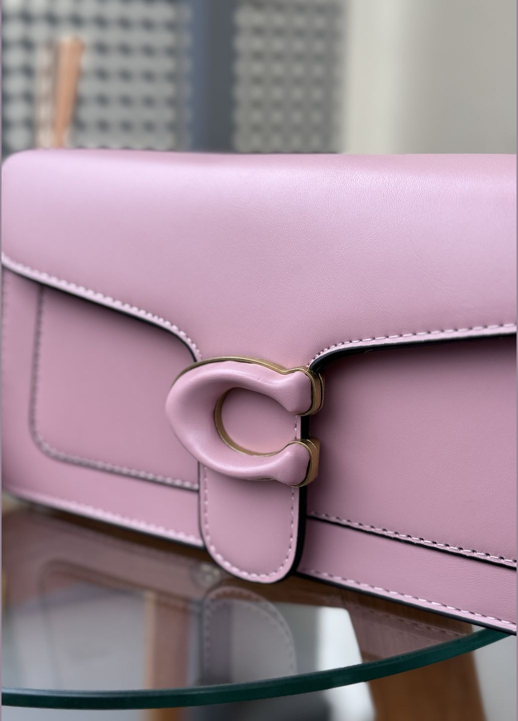 Жіноча сумка Coach 6938 крос-боді рожева No Brand (327666097)