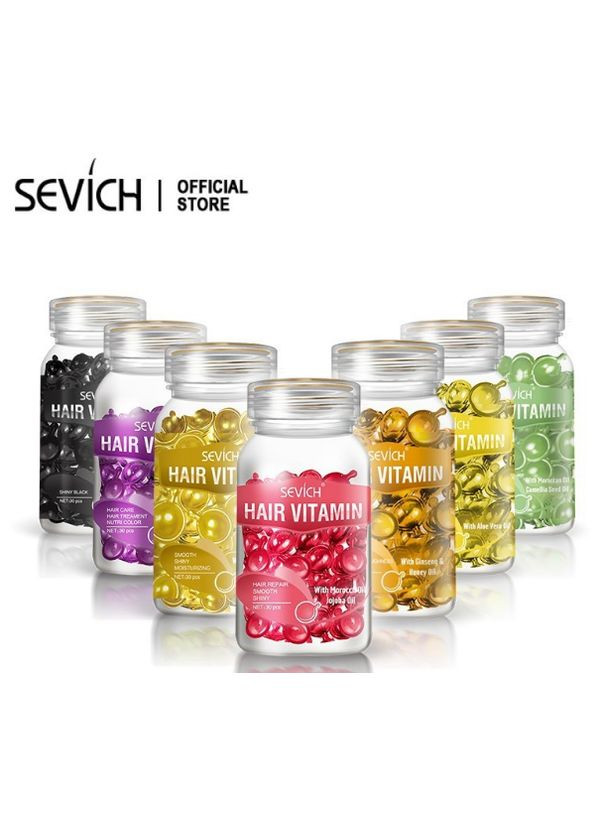 Капсулы для волос «Интенсивная терапия» Hair Vitamin With Ginseng & Honey Oil, 30 капсул Sevich (268467246)