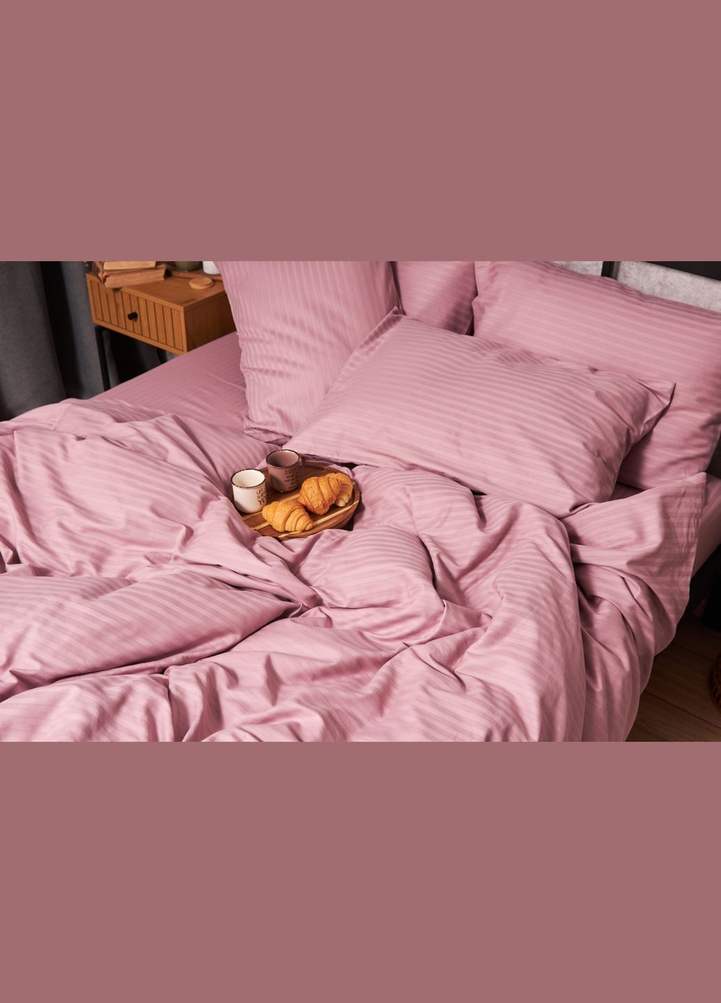 Комплект постільної білизни Satin Stripe «Stripe Candy» Дитячий 110х140 наволочки 2х40х60 (MS-830000197) Moon&Star StripeCandy (293173141)