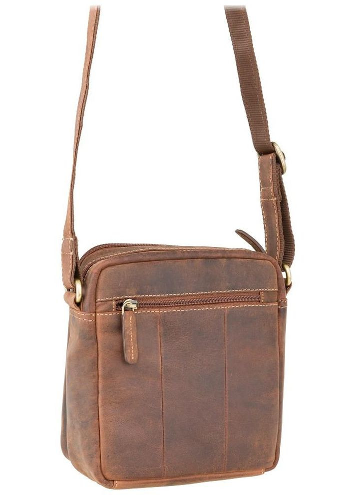 Сумка планшет через плечо для документов и для телефона мужская из натуральной кожи маленькая Коричневый 37006 Visconti (353689894)