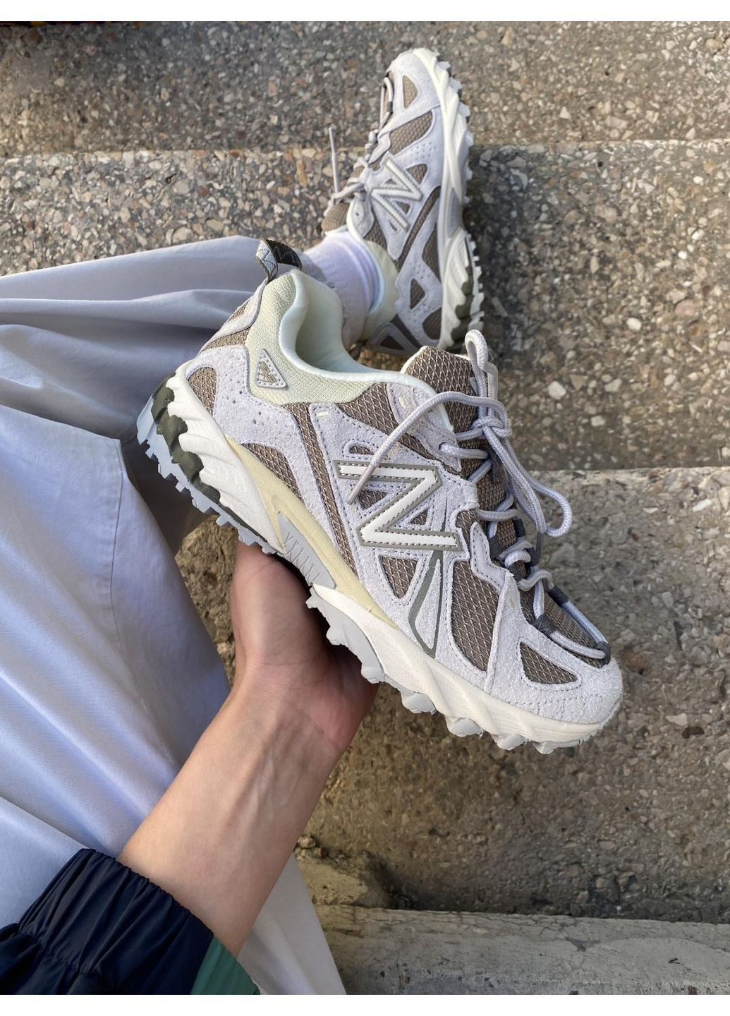 Светло-коричневые демисезонные кроссовки мужские new balance 610 brighton grey mushroom ml610te No Brand