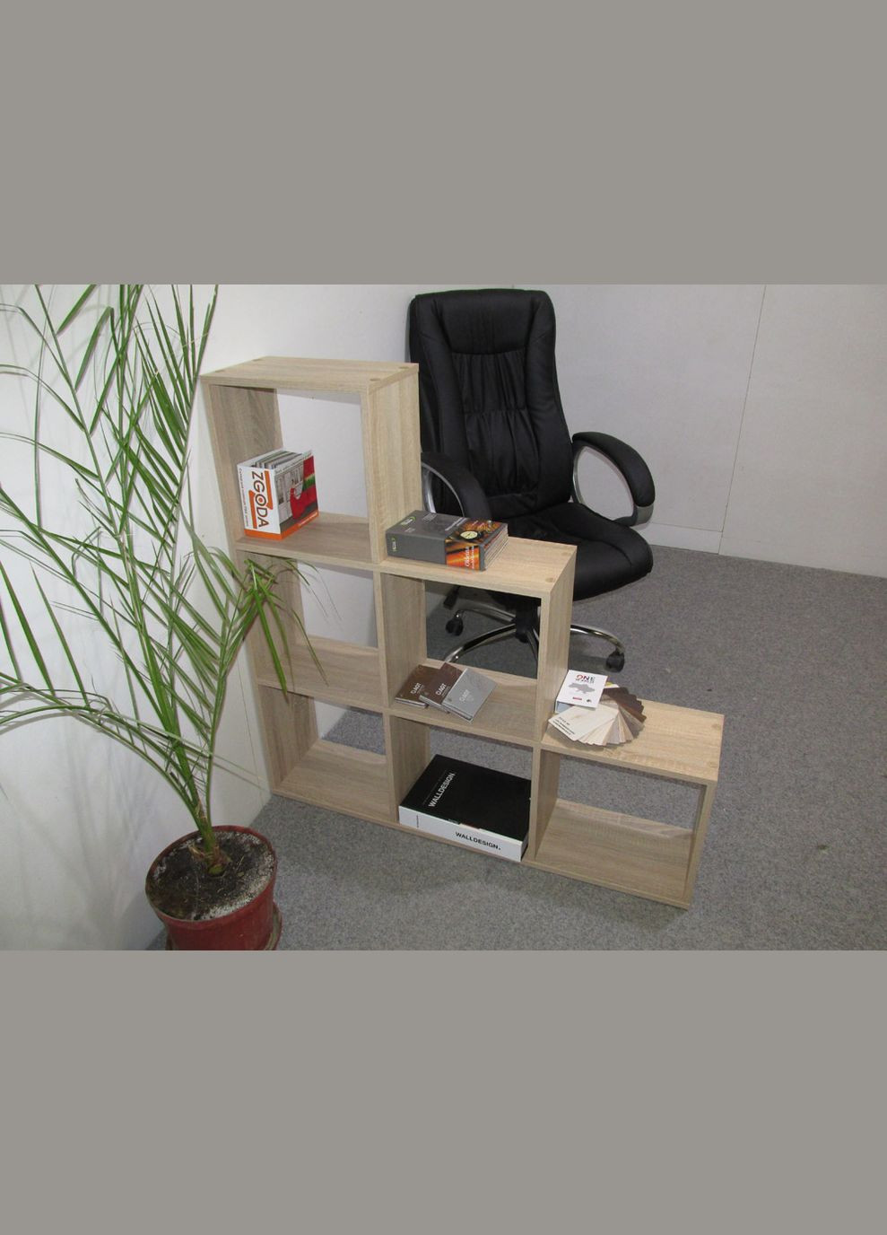 Стеллаж Джеко 1072 Сонома (MZN-031002) М-ЗОН (336186638)