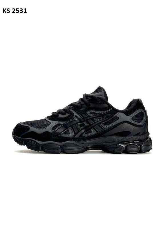 Черные демисезонные кроссовки мужские asics gel-nyc black асикс гель нюк No Brand