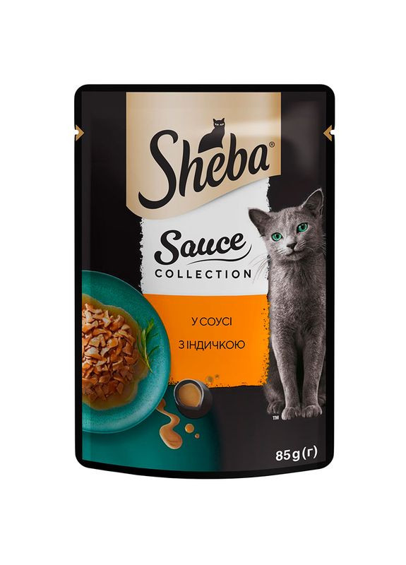 Влажный корм с индейкой для котов (кусочки в соусе) Select Slices 85 г (4770608265434) Sheba (327054517)