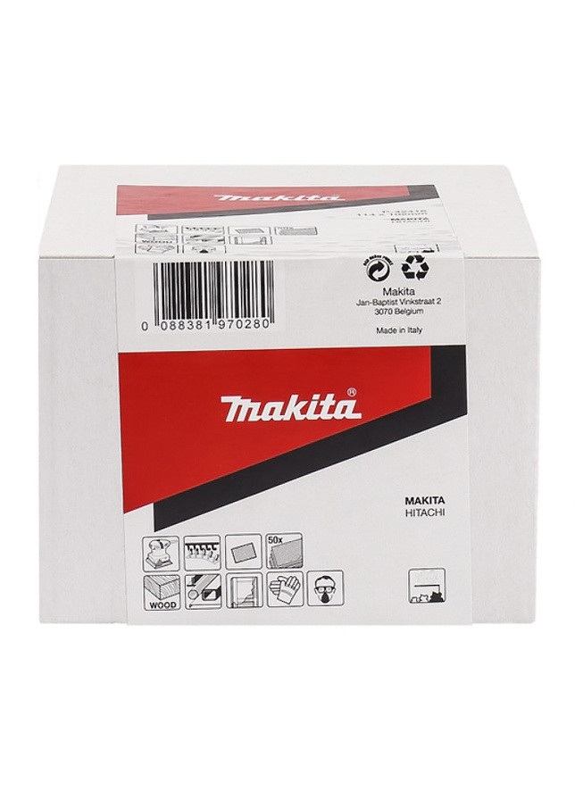 Набір шліфувального паперу P-36463 (114х140 мм, К100, 50 шт) шліфпапір шліфлисти (6966) Makita (295031993)