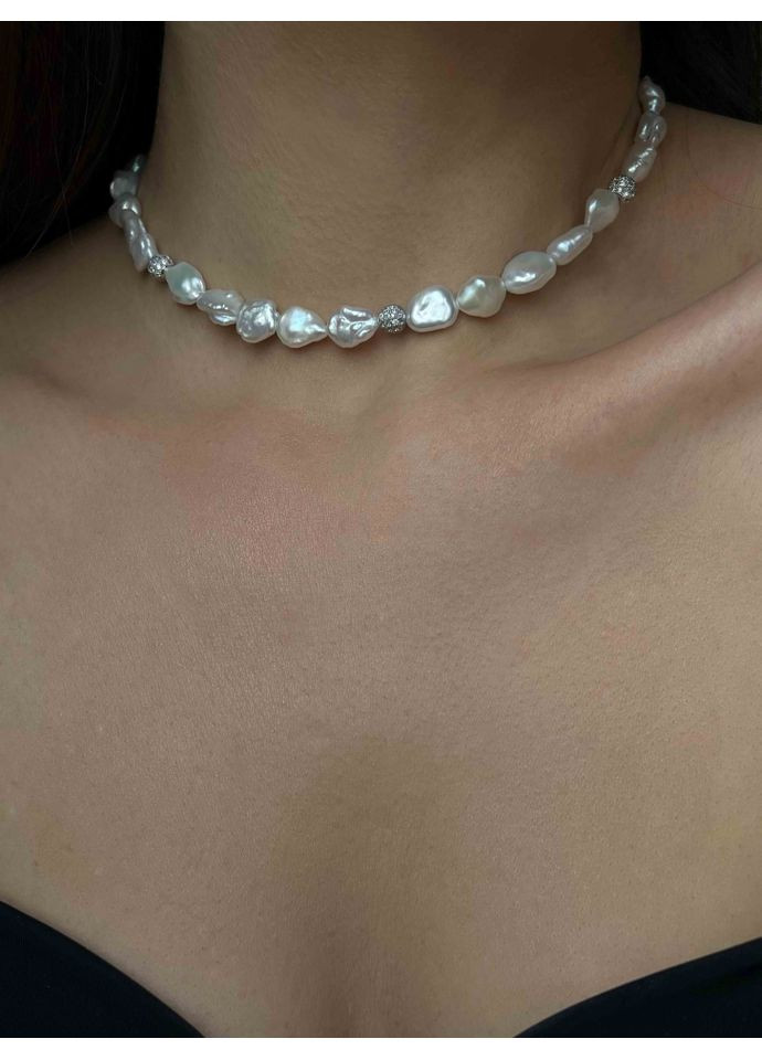 Чокер из жемчуга и фианитов 5368 LeBijou (368559351)