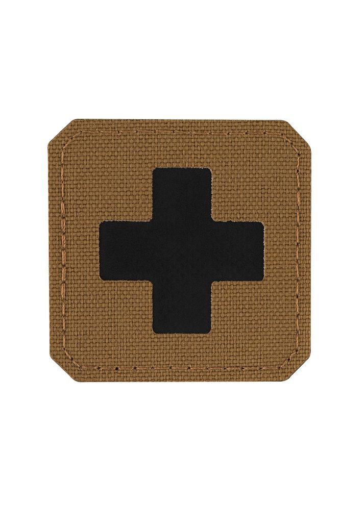 Нашивка Medic Cross Laser Cut Coyote/Black M-TAC (315148119)