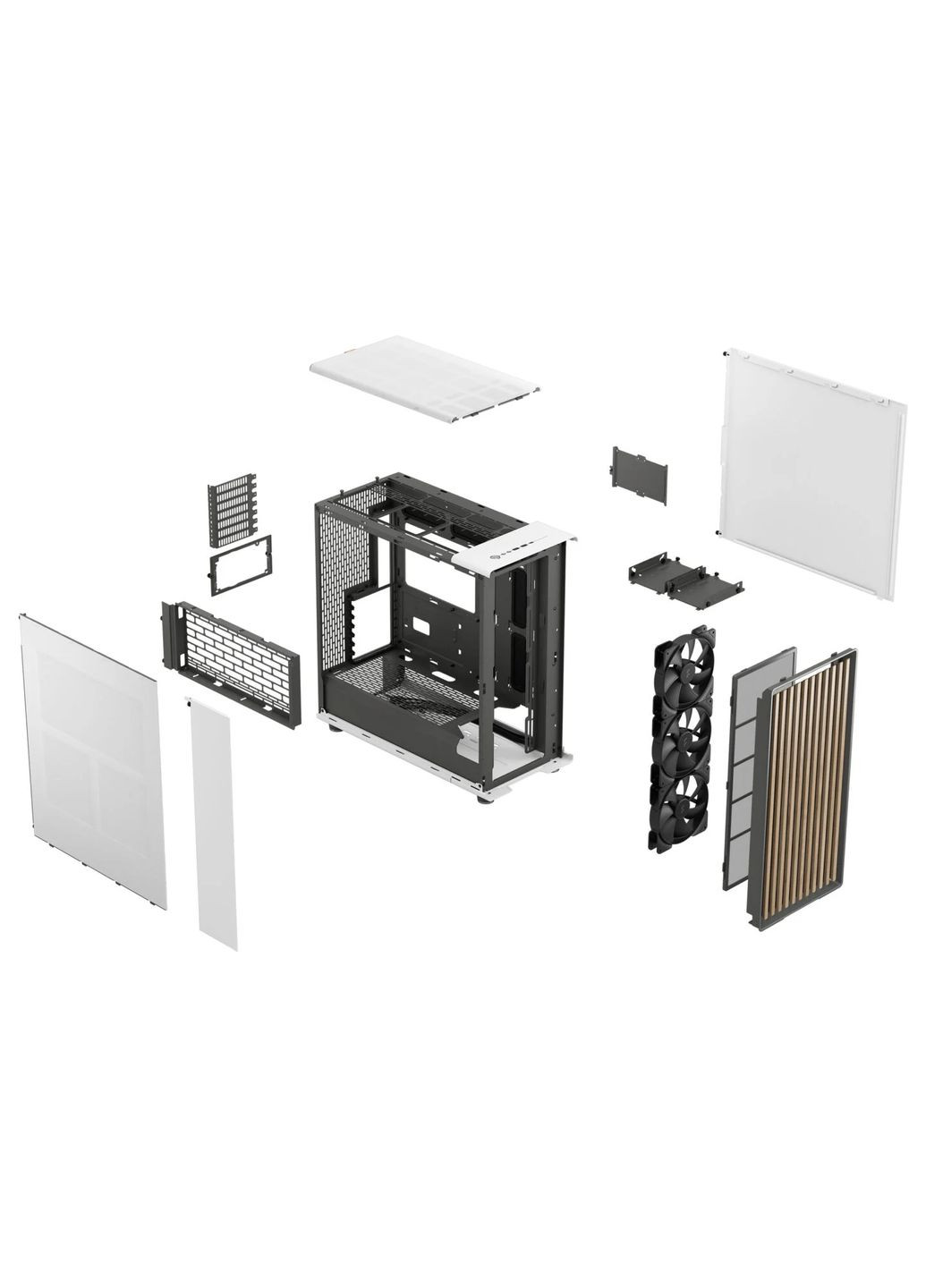 Корпус ATX без БЖ North XL North XL Chalk White (3724835) FRACTAL DESIGN (360422552)
