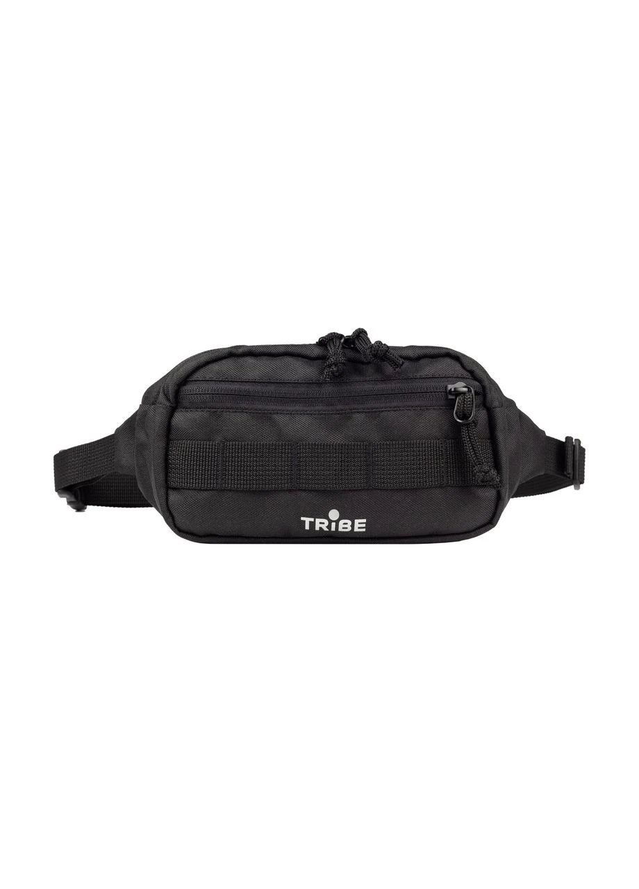 Поясная сумка Waist bag 1,5 L T-ID-0001, оливково-черная, черная, водоотталкивающая, легкая, для активного отдыха Tribe (395600419)