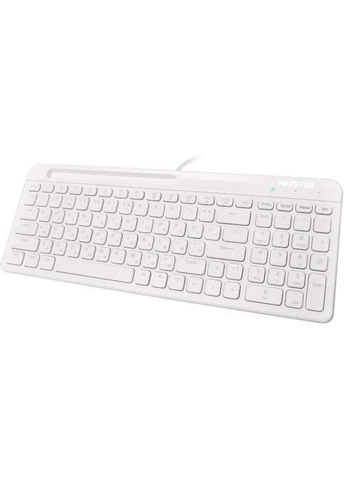 Клавіатура дротова KB-01W-UA USB Maxxter (359480187)