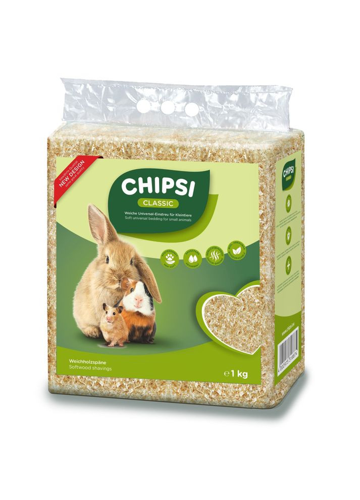 Наполнитель-опилки Chipsi Классик для грызунов, 15 л/1 кг Rettenmaier (362703024)