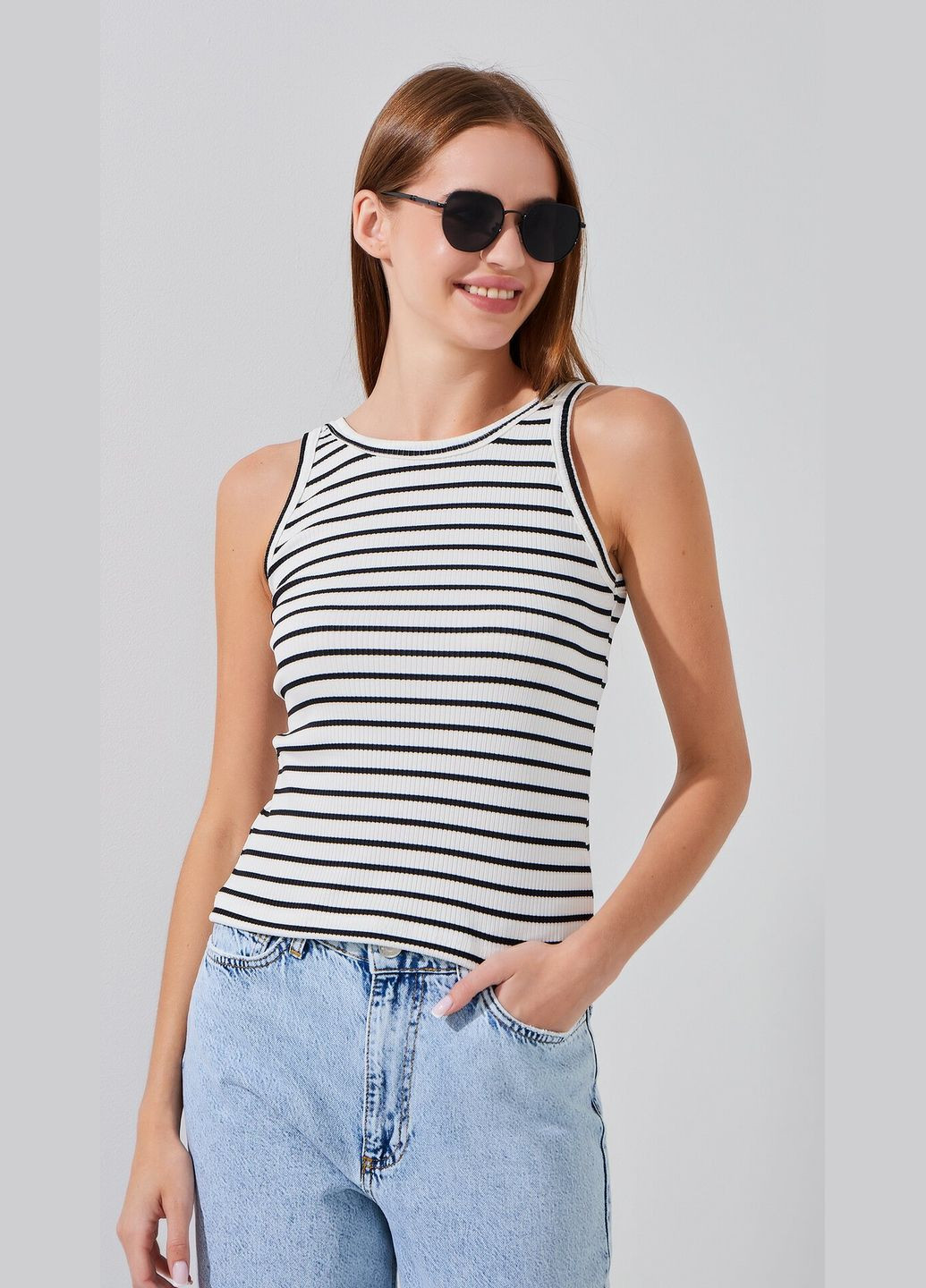 Майка з візерунком жіноча WBC02470 shop (2000999215179) LAWA — 354935822