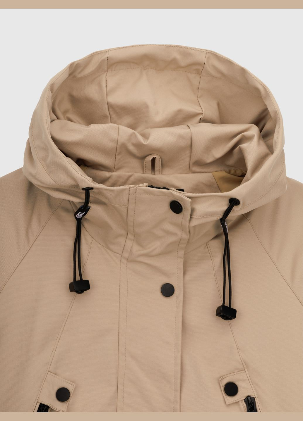 Бежевая демисезонная ветровка No Brand