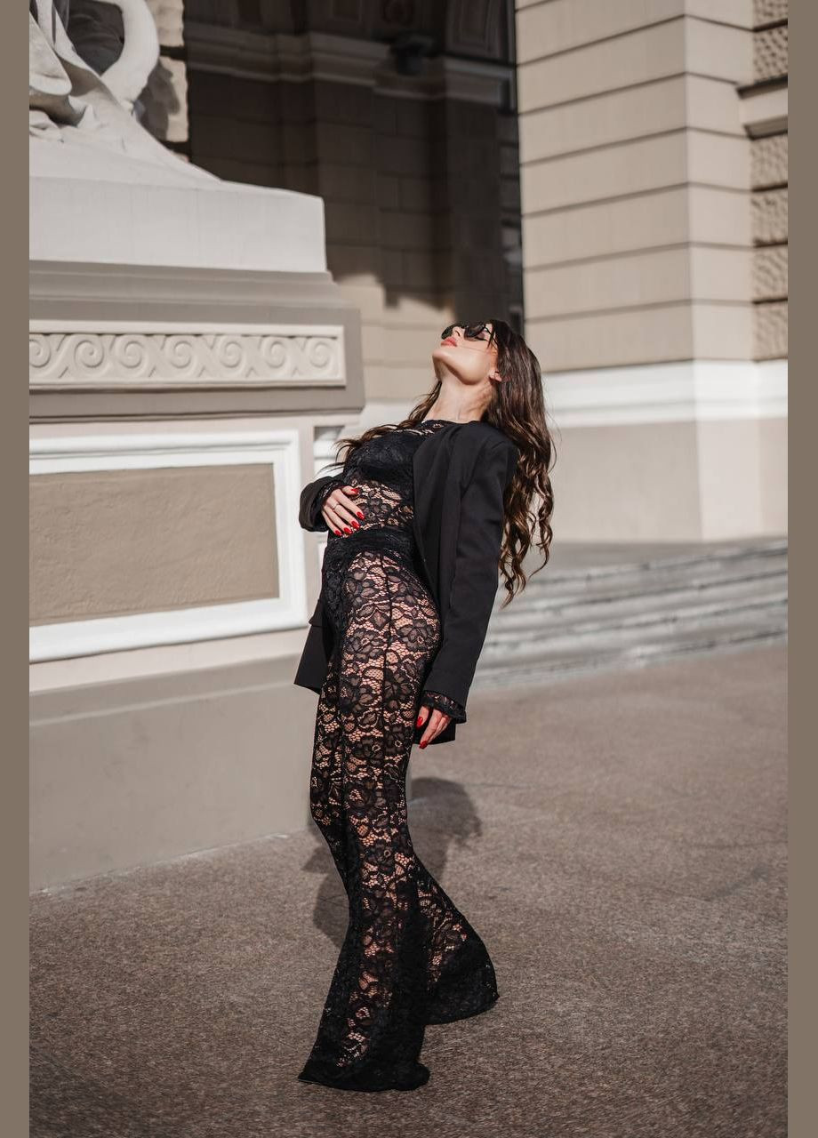 Жіночі штани кльош з мережива No Brand (311221297)