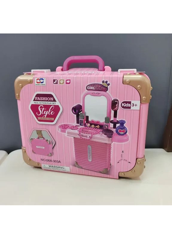 Дитячий ігровий набір туалетний столик трюмо 3в1 з аксесуарами прикрасами No Brand (363042335)