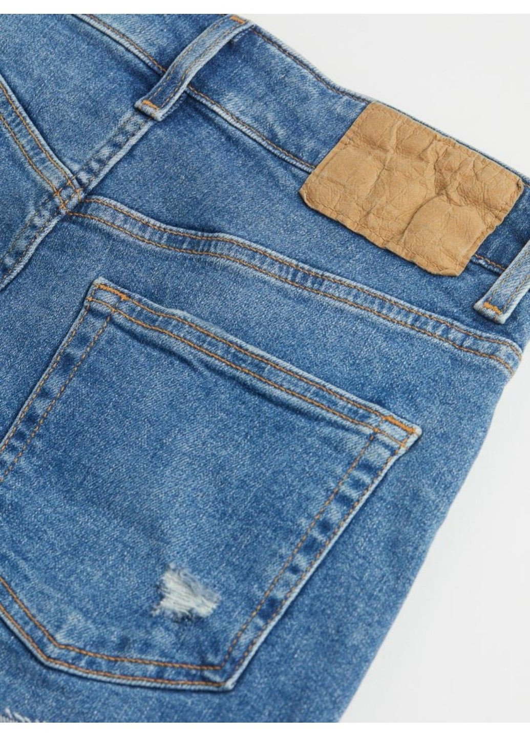 Жіночі джинсові шорти Regular waist (55847) W40 Сині H&M (290403847)