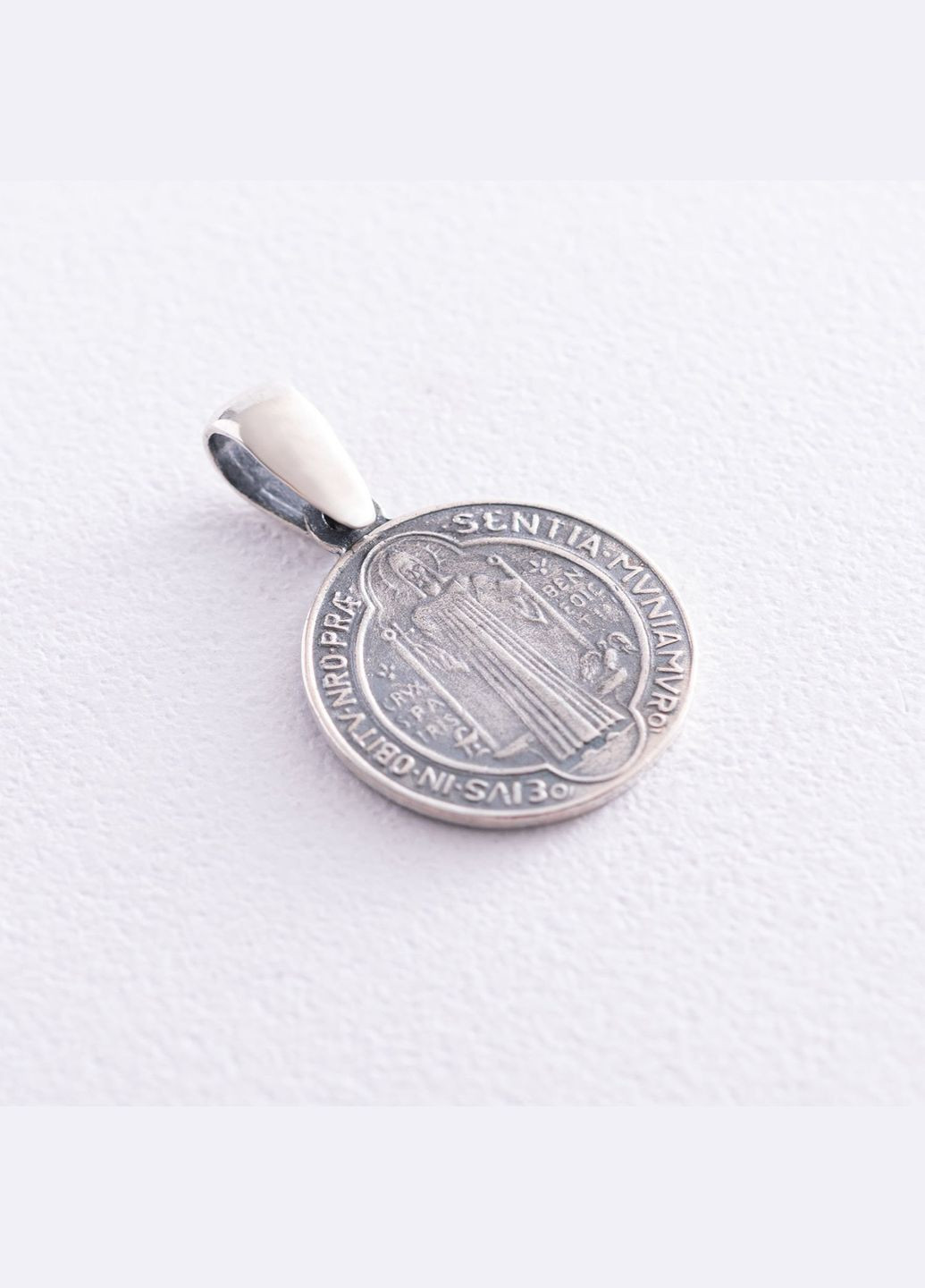 Срібна ладанка Святого Бенедикта 131553 Oniks (264023145)