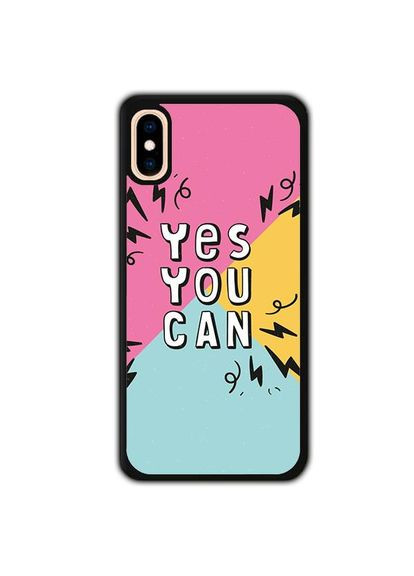 Чехол для Apple Iphone X Yes you can Черный No Brand (302084763)