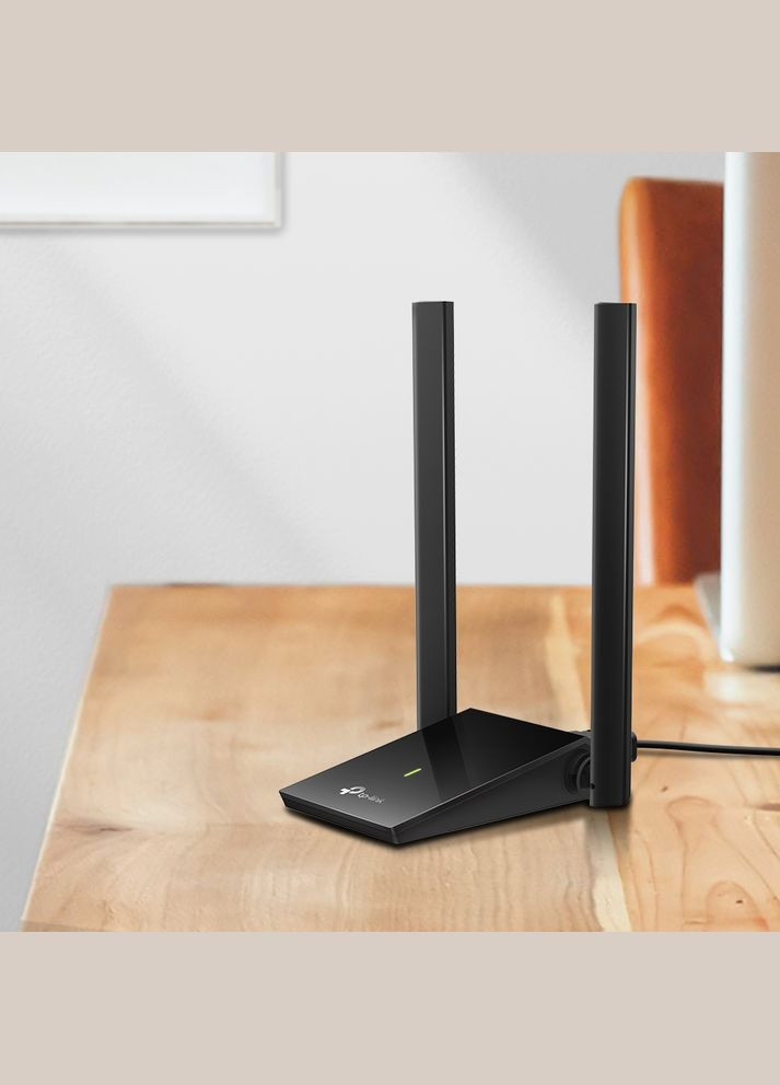 Сетевой адаптер USB TPLINK Archer T4U Plus, Black, 5GHz/2.4GHz, AC1300 (867/400 Мбит/с), USB 3.0, высокомощные антенны, MU-MIMO TP-Link (314780072)