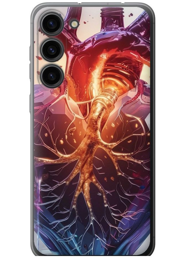 Силіконовий чохол 'Crystal Heart' для Endorphone Samsung Galaxy S23 Plus (286763533)
