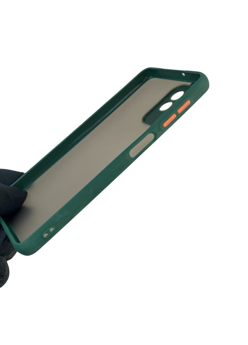 Чохол для телефона Galaxy M22 4G (SM-M225F) з високими бортами із захистом камери на самсунг м22 4г темно-зелений Samsung (366387269)