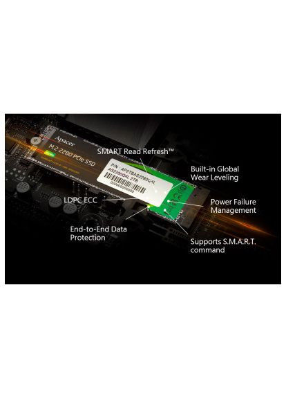 Накопитель SSD M.2 2280 512GB (AP512GAS2280Q4X-1) Apacer M.2 2280 512GB (366645506)